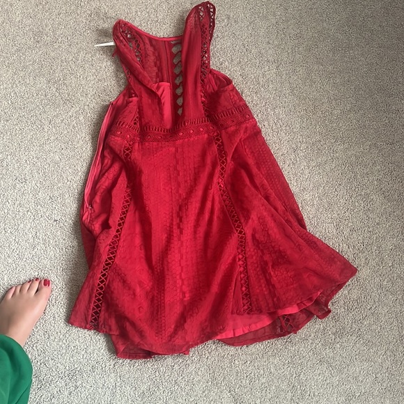 FREE PEOPLE Red Sun Dress - Picture 3 of 3
